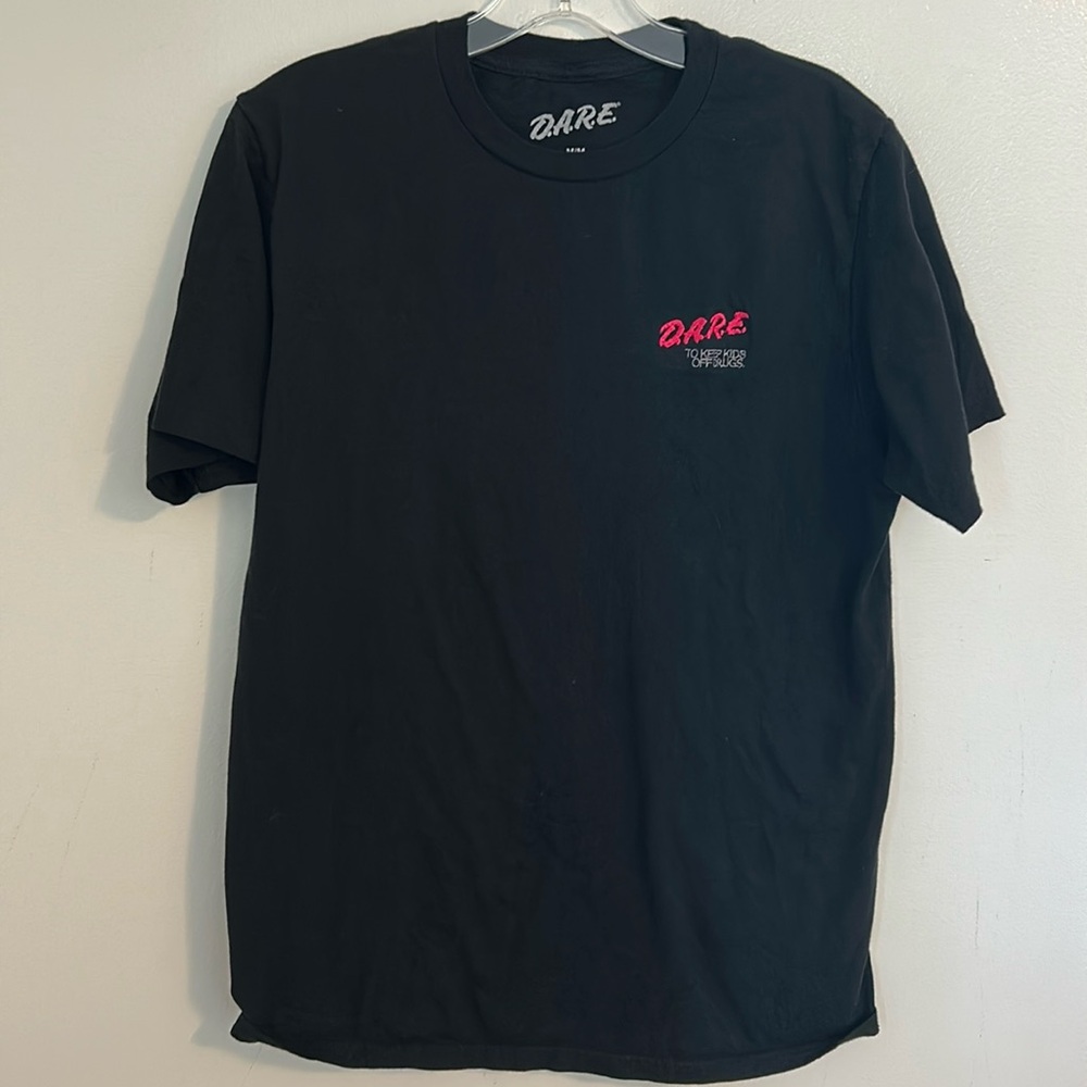 D.A.R.E To Keep Kids of Drugs Educational Black T-Shirt Size Medium